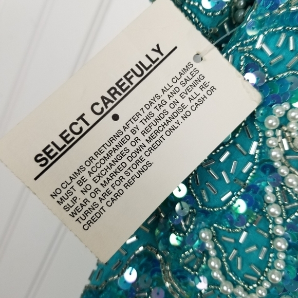 Oleg Cassini Black Tie Vtg Heavily Beaded Silk Mini Dress Size 12 Fairy Event - Picture 5 of 13